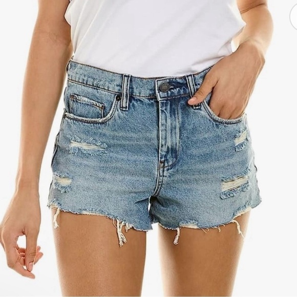 Blank NYC Pants - BLANKNYC THE ASTOR DISTRESSED CUTOFF BUTTON FLY DENIM SHORTS 29 NEW